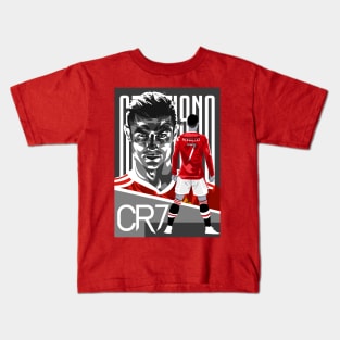 Cristiano Ronaldo in Red Kids T-Shirt